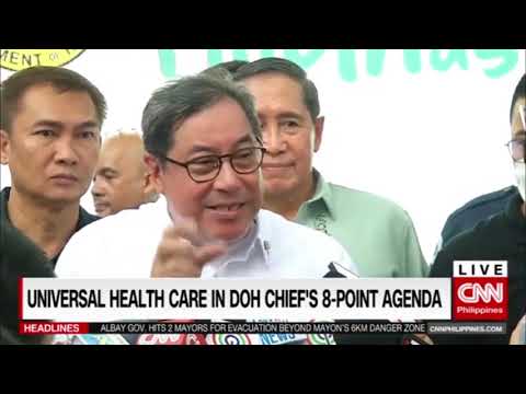 Universal health care in DOH chief's 8-point agends