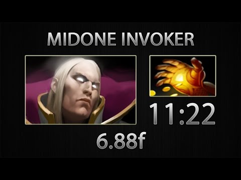 MidOne [Invoker] Fast Farm ► Hand of Midas ► Dota 2 6.88f