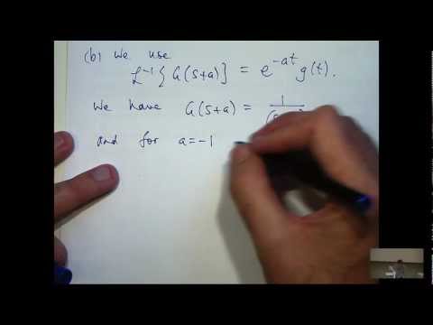 First Shifting Theorem of Laplace Transforms