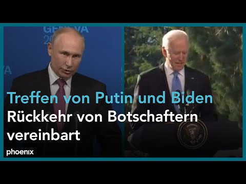 Putin und Biden in Genf: Pressekonferenzen zum Treffen
