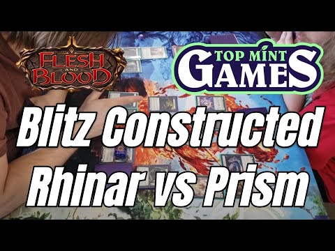 Flesh and Blood Blitz Rhinar vs Prism