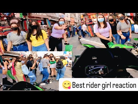 Best rider market and girl reaction 🥰😘 #long #rider #reaction #zx10r #Tejas @MrBeast @souravjvlogs 
