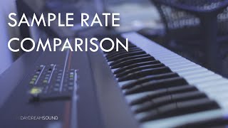 Video thumbnail for Extreme Sample Rate Comparison Of The Ensoniq Mirage by The Daydream Sound