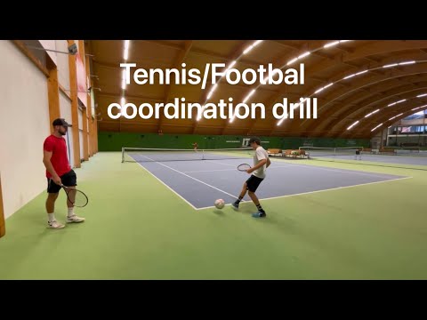 TENNIS COORDINATION DRILL USING FOOTBALL