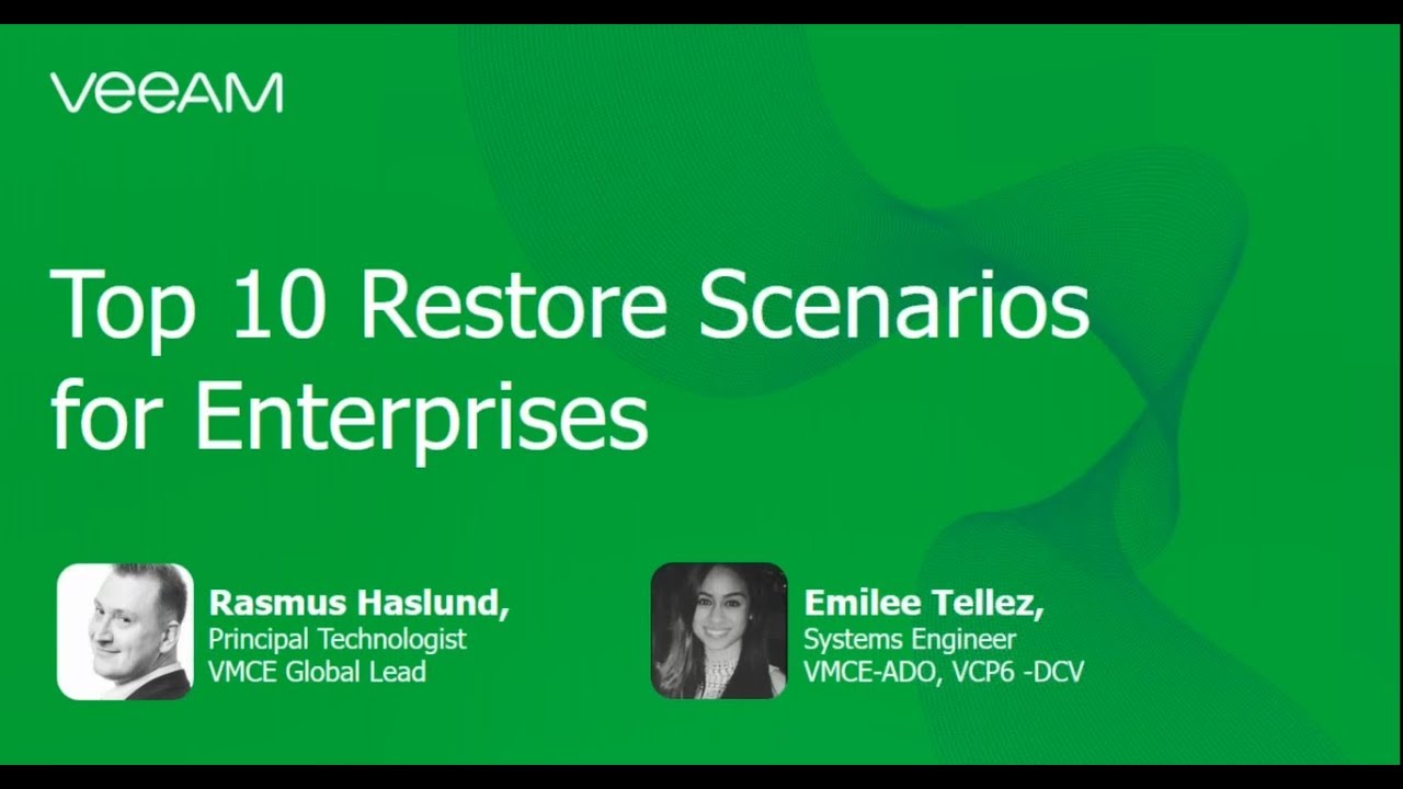 Top 10 Restore Scenarios for Enterprises video