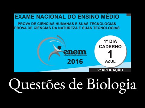 Biologia no ENEM 2016 (2ª aplicação)