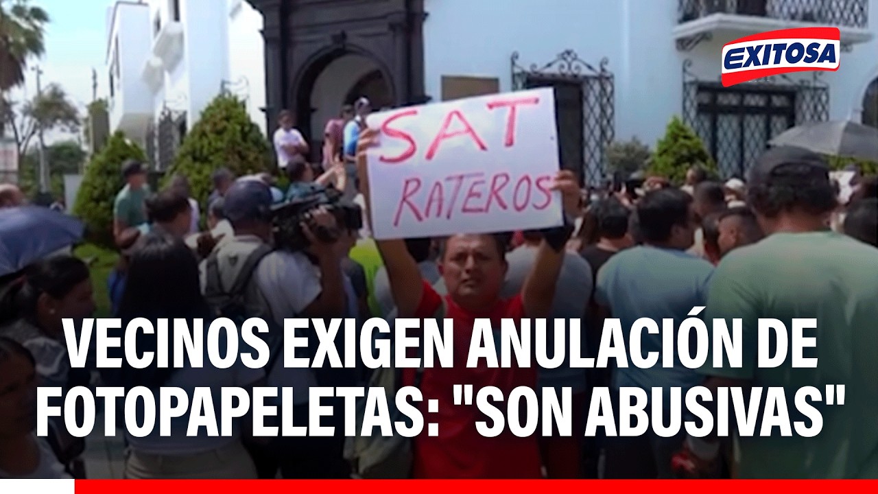 🔴🔵 Vecinos reclaman frente a Municipio y exigen anulación de fotopapeletas: "Son abusivas"