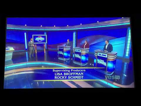 Jeopardy, end credits - Brandon Deutsch Day 2 (4/6/21)