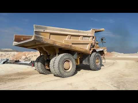 Caterpillar 771D Mining Truck demonstration