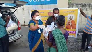 Covid 19 - VT Vijayawda distributed dry ration to 70 needy families