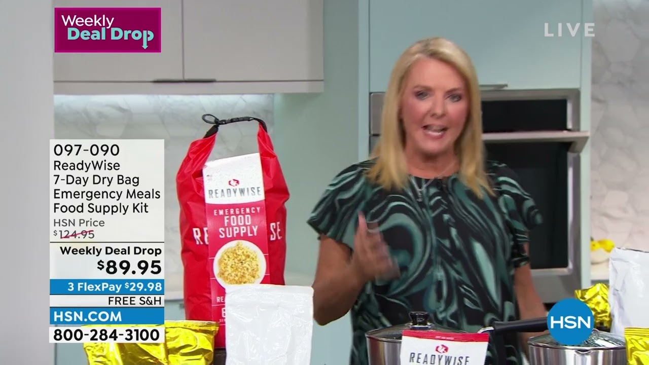 ReadyWise 7Day Dry Bag Emergency Meals Kit with Grab Bag