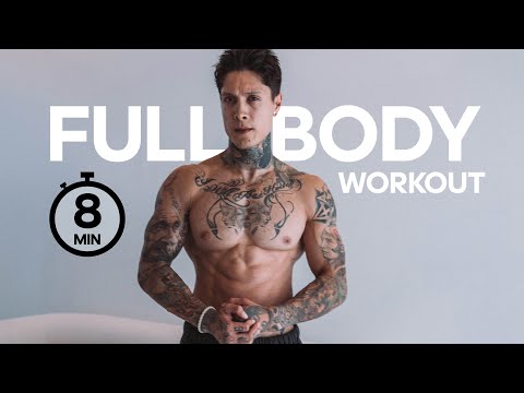 SUPER EFFECTIVE FULL BODY WORKOUT | 8 Min Dumbbells Only