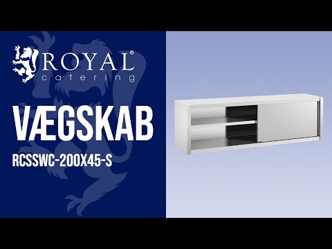 Produktvideo - Vægskab - 200 x 45 cm - Royal Catering - 30 kg