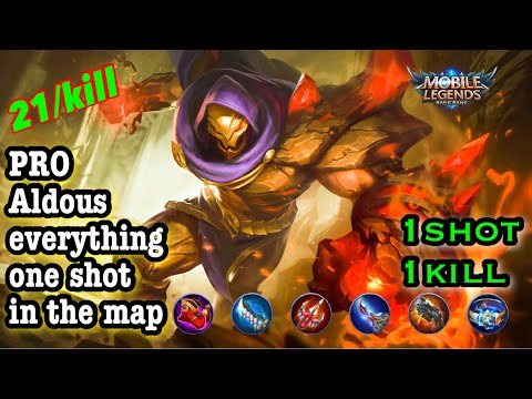 Aldous 500 stacks - aldous one shot one kill - Aldous custom emblem 2020 - Aldous item build