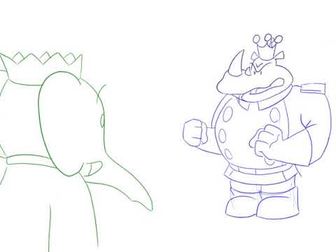 Babar Reanimated:  My Dinner with Rataxes (Sketched)