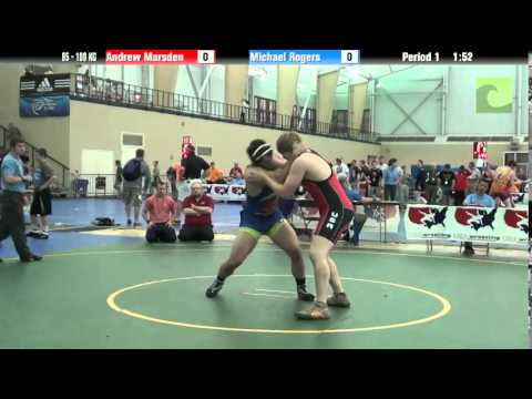 FILA Cadet 85 - 100 KG Andrew Marsden vs. Michael Rogers