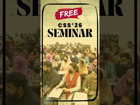 100% FREE CSS'26 Seminar - Join Tomorow