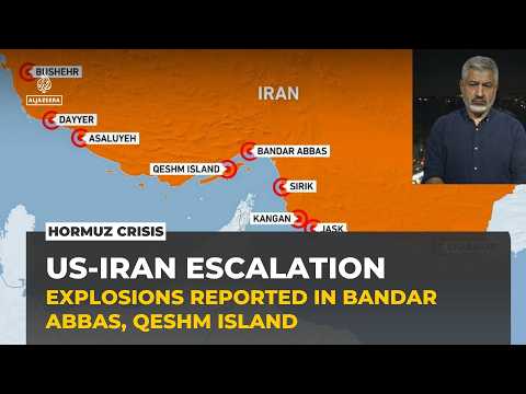 Iran reports strikes on Qeshm Island and Bandar Abbas amid US escalation