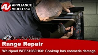 Whirlpool Stove Repair: Cosmetic Damage Cooktop