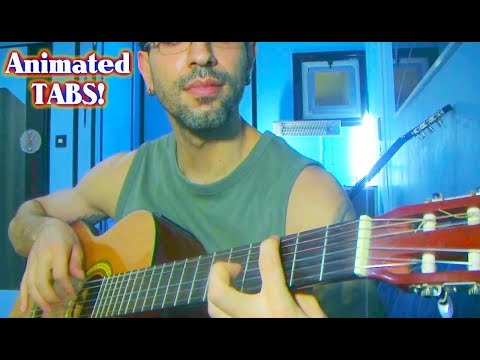 Classical Guitar LESSON: Study in E-minor! ~{Francisco Tárrega}~ [ALL PARTS]