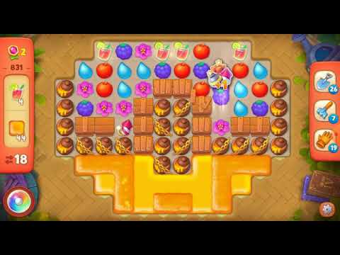 Gardenscapes level 831 no boosters.