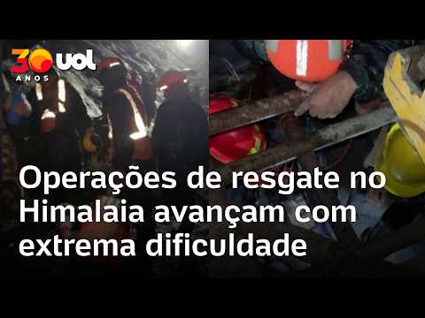 Resgate no Himalaia: equipes enfrentam condições extremas para buscar sobreviventes de deslizamento