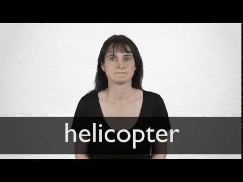 Part of a video titled How to pronounce HELICOPTER in British English - YouTube