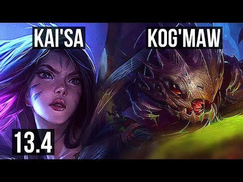 KAI'SA & Blitz vs KOG'MAW & Renata Glasc (ADC) | Quadra, 2.3M mastery, Legendary | KR Master | 13.4