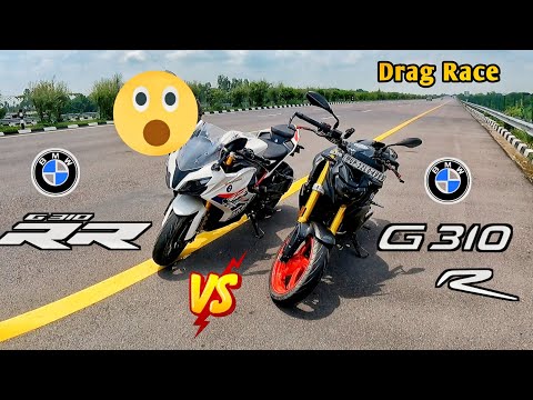Thumbnail for BMW G310R VS BMW G310RR | Drag race |  Race Till Their Potential ! by BMW G310R