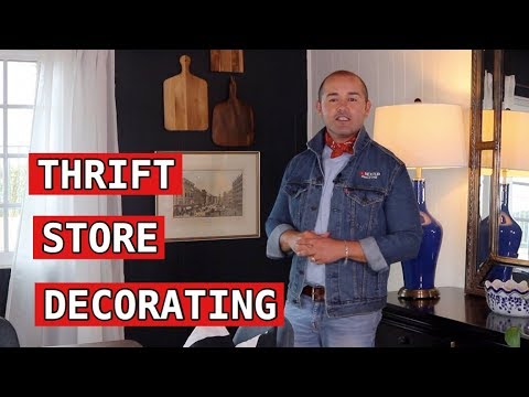 How To Decorate Your Home With Thrift Finds / Designer Tips And Ideas Video