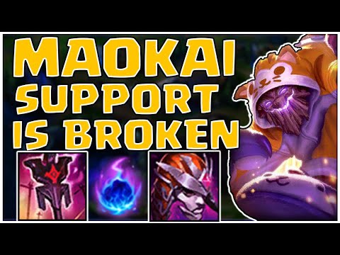 IMPERIAL MANDATE MAOKAI SUPPORT IS DISGUSTINGLY BROKEN!!!  TOP DAMAGE EVERY SINGLE GAME!!!!