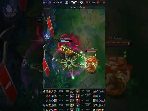 T1 Faker Gragas SoloKill KDF BuLLDoG Viktor - T1 vs KDF 2023 LCK Spring #shorts