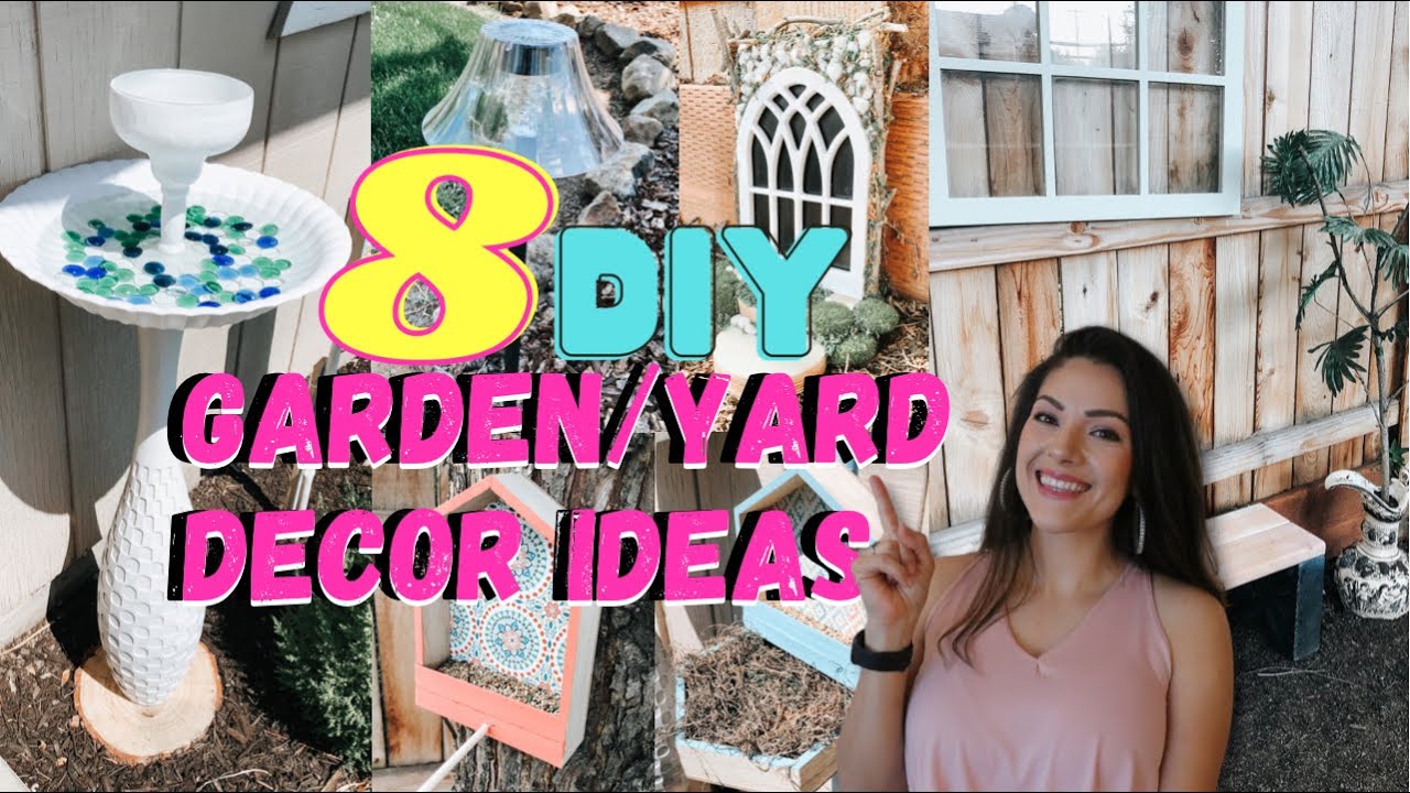 QUICK & SIMPLE DIY BACKYARD DECOR | GARDEN AND YARD DECOR IDEAS