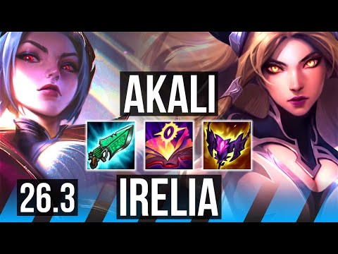 AKALI vs IRELIA (MID) | Good KDA: 16/1/4 | EUW Master | 26.3