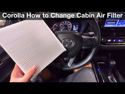 How to change Cabin Air Filter Toyota Corolla 2022