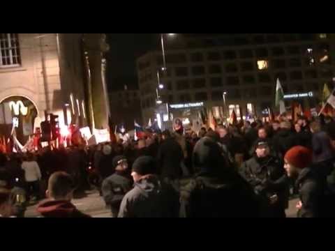 PEGIDA 09.03.15 Dresden Disput