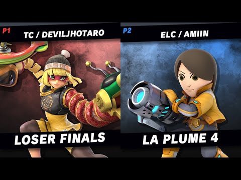 La Plume 4 Loser Finals - TC | Deviljhotaro (Min min) vs ELC | Amiin (Mii Gunner)