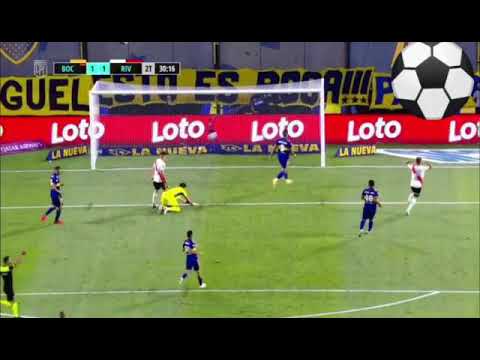 Boca Juniors 1 vs River plate 1 Resumen Paradas de Andrada, boca se salva