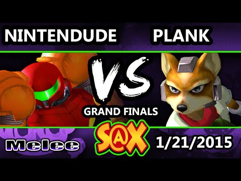 S@X - Apex | Nintendude (Samus, Icies) Vs. Plank (Fox, Sheik) SSBM Grand Finals - Melee