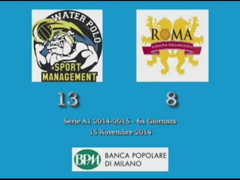 HILites Serie A1 2014/15 (6° Giornata) - BPM Sport Management vs. Roma Vis Nova 13-8