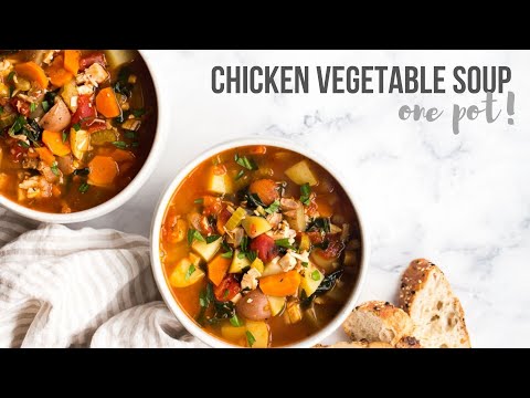 Chicken Vegetable Soup - easy and healthy! | The Recipe Rebel