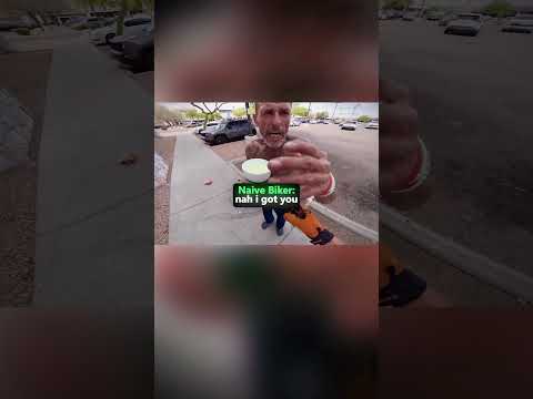 Biker finds a man who lost everything and does THIS💪