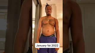 KSI body transformation in 7 months #ksi #jjolatunji #workout #sixpack #fitness #workoutmotivation