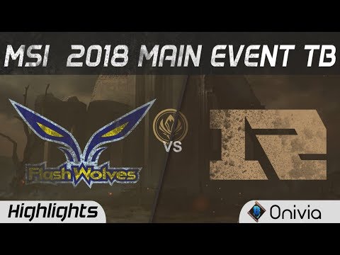 FW vs RNG Tierbrake Highlights Game 1 MSI 2018 Flash Wolves vs Royal Never Give Up by Onivia