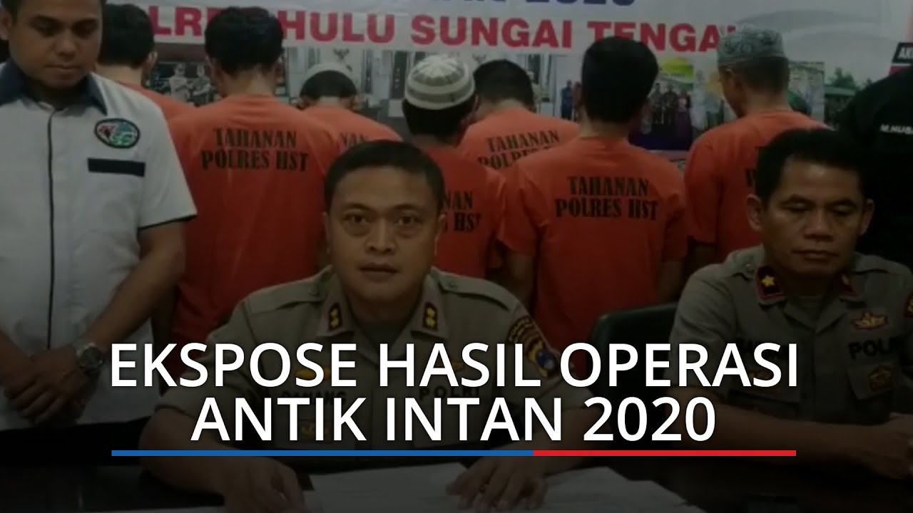 Polres Hulu Sungai Tengah Gelar Ekspose Hasil Operasi
