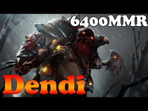 Dota 2 - Dendi 6400MMR Plays Pudge vol 2 - Ranked Match Gameplay