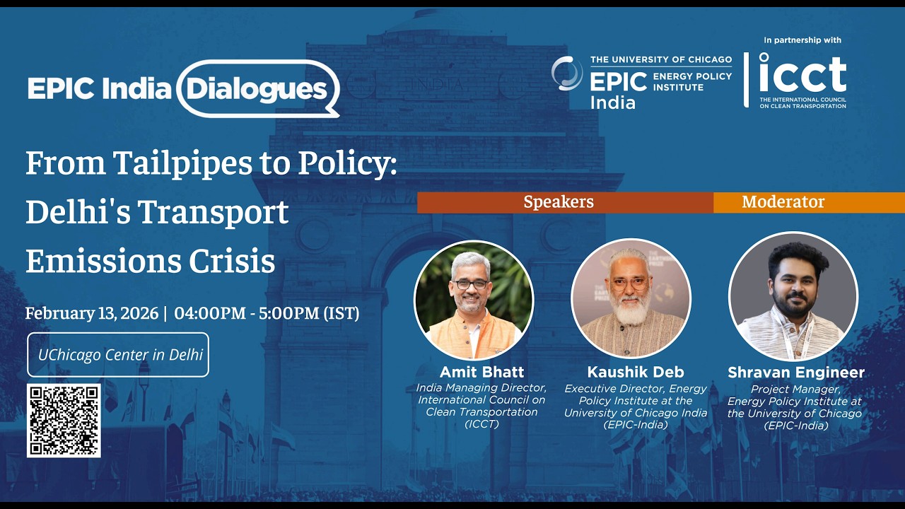 Can #TransportPolicy Change the Air We Breathe? 7th@epicindia.uchicago dialogue series x @ICCT