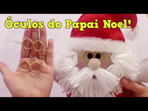 Óculos do Papai Noel - 🎅 Como Fazer Óculos do Papai Noel - Decoração de Natal 🎄- #fazerarte