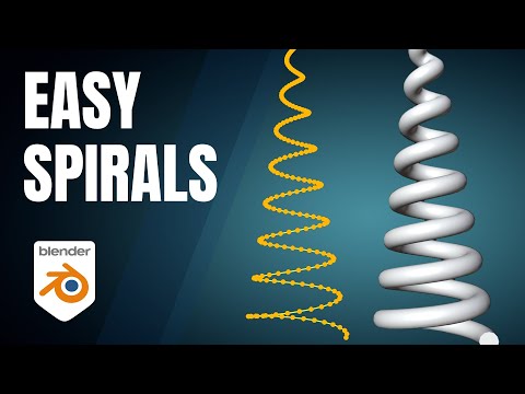 Easy spirals in blender