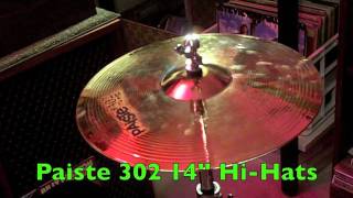 Video thumbnail for Paiste 302 14'' Hi-Hats by webstar1sales